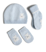 Harrods Brunello Cucinelli Kids Cashmere Beanie, Mittens and Socks Set (0-36 Months)- Buy online at McGrocer