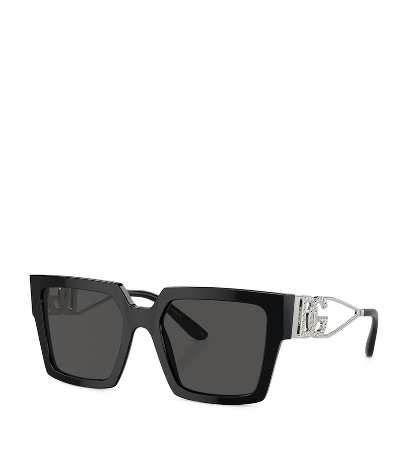 Dolce&Gabbana square sunglasses dark-grey tinted acetate lenses, UK version