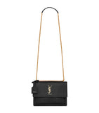 Saint Laurent croc-embossed shoulder bag medium Sunset - British product