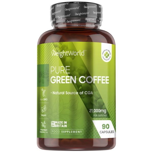 WeightWorld pure green coffee capsules 90 capsules, imported from the UK