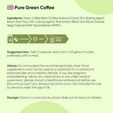 WeightWorld pure green coffee capsules 90 capsules, imported from the UK