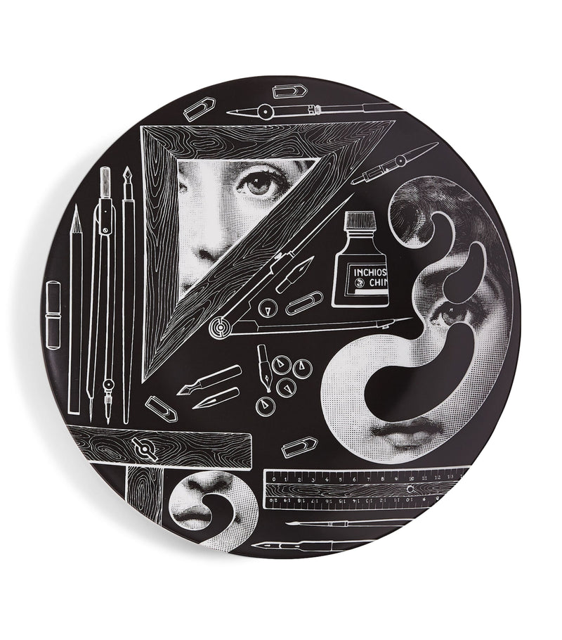 Fornasetti Tema e Variazioni No. 334 wall plate 26cm - British product