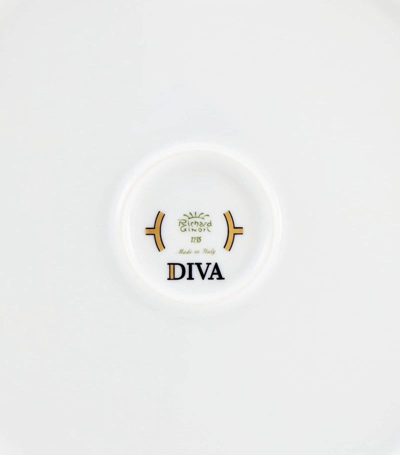 GINORI 1735 porcelain salad bowl Verde 24cm, UK version