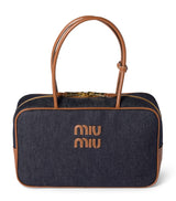 Harrods Miu Miu Denim Beau Top-Handle Bag- Buy online at McGrocer