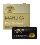 True Honey manuka honey sachets UMF 22+ 1000+ MGO 12x5g, imported from the UK