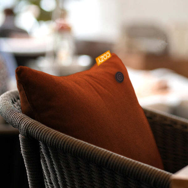 Bodi-Tek heated cushion TOVE orange 60x45cm (British brand)