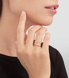 Bvlgari B.zero1 three-band rose gold ring - British product