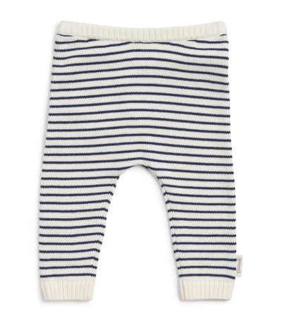 Pantalons tricotés en coton rayé à ours Harrods (0-18 mois) - Acheter en ligne sur McGrocer