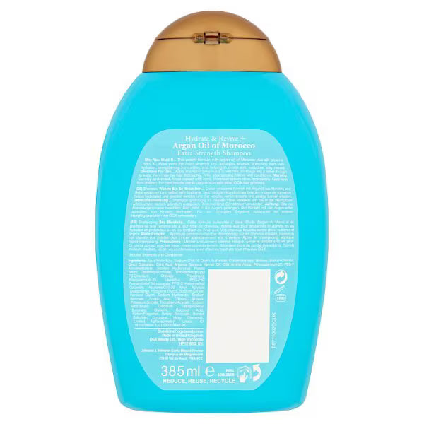 OGX Argan Oil Shampoo 385ml, imported from the UK