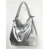 SVNX silver 2-in-1 shoulder bag and backpack - British product