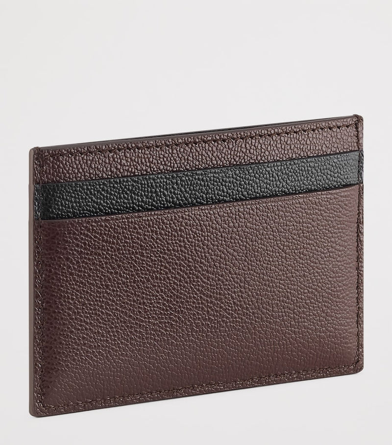 Bvlgari card holder grained calfskin leather - British product