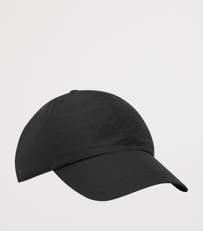 Saint Laurent teknisk baseball cap resirkulert polyamid, importert fra Storbritannia