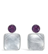 Harrods Alaïa Amethyst Pendant Earrings- Buy online at McGrocer