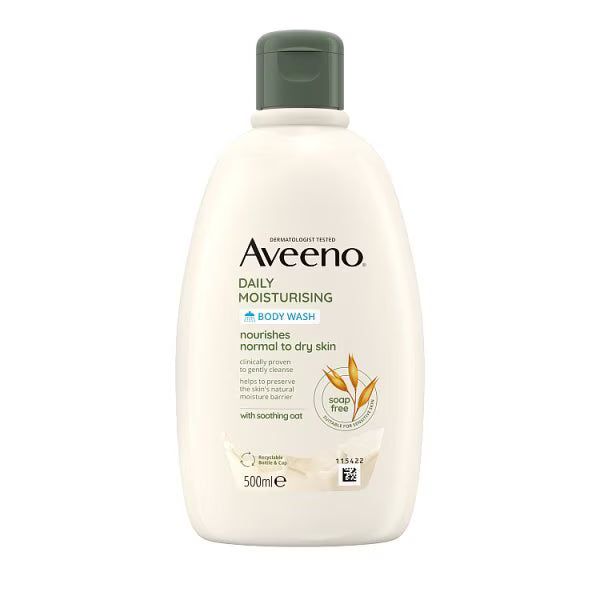 Aveeno daily moisturising body wash 500ml - British product