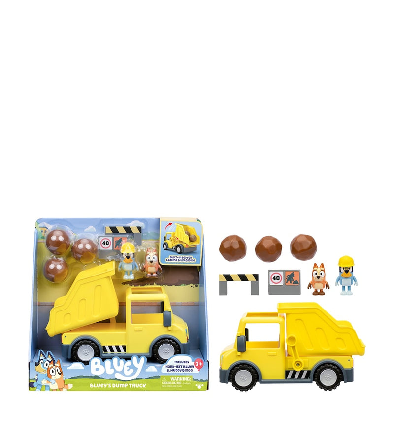 Bluey dump truck playset with figures - British product