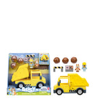 Bluey dump truck playset with figures - British product