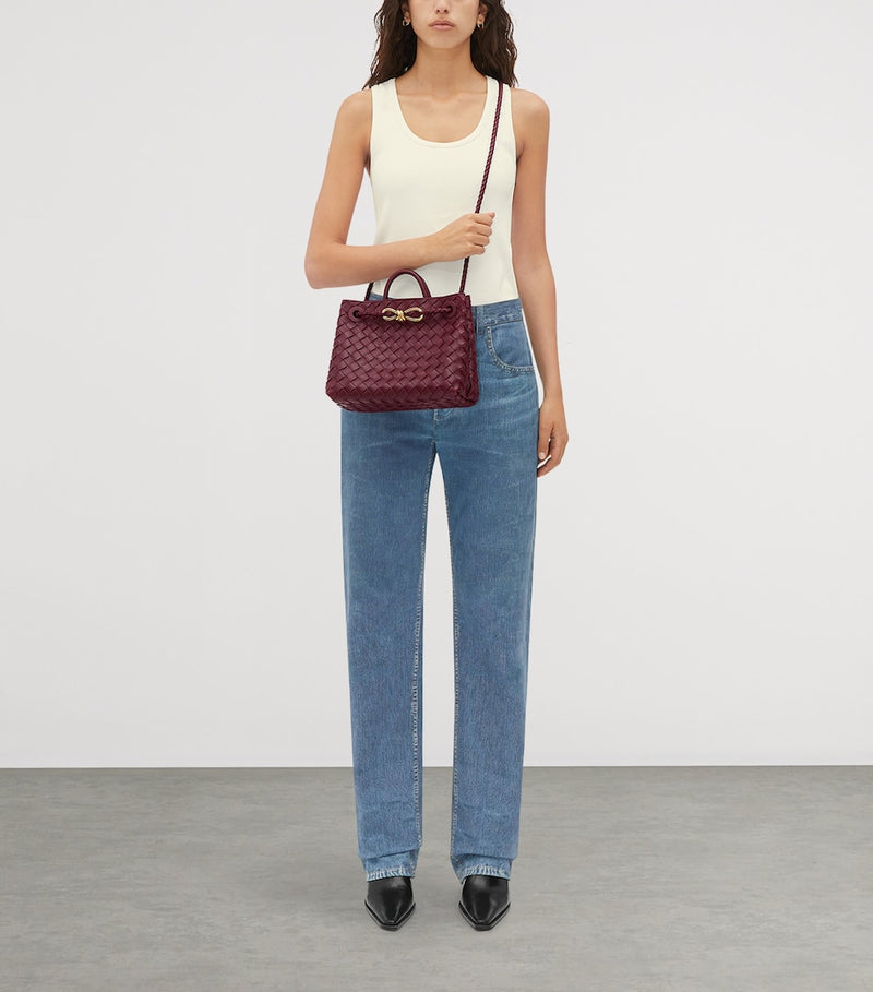 Bottega Veneta Andiamo small leather top-handle bag, UK version