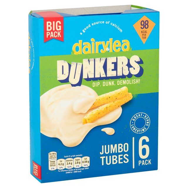 Dairylea Dunkers Jumbo Tubes Cheese Snacks   6 x 41g