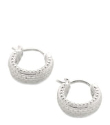Harrods Monica Vinader Sterling Silver Heirloom Huggie Earrings- Buy online at McGrocer