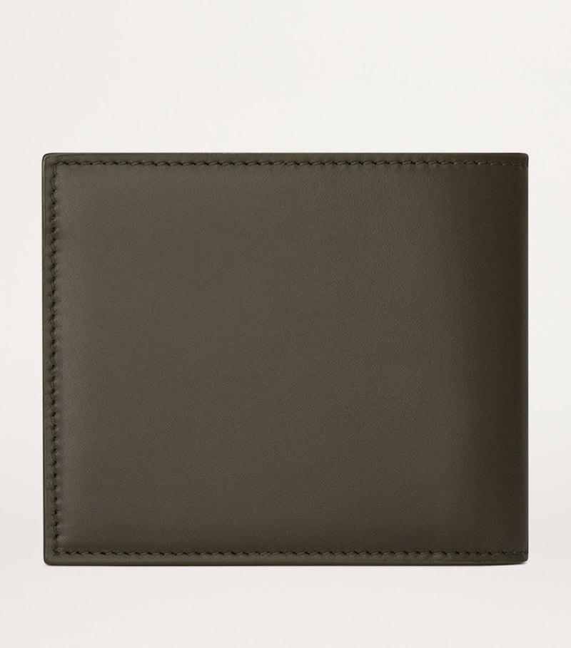 Saint Laurent bifold wallet H11.5cm with gold-tone logo, UK version