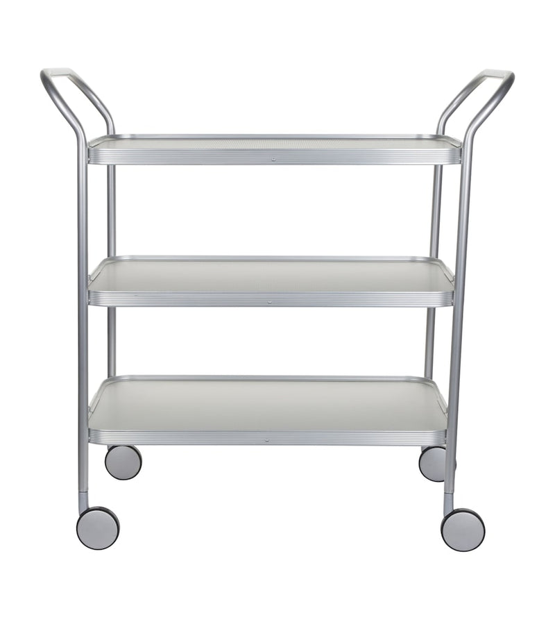 Kaymet aluminium diamond-embossed three-tiered trolley, UK version