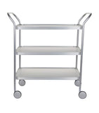 Kaymet aluminium diamond-embossed three-tiered trolley, UK version