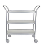 Kaymet aluminium diamond-embossed three-tiered trolley, UK version