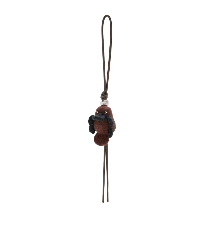 LOEWE wool platypus bag charm, imported from the UK