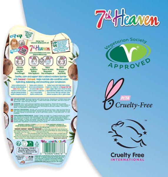 7th Heaven Coconut Cream Smoothing Face Mask (British brand)