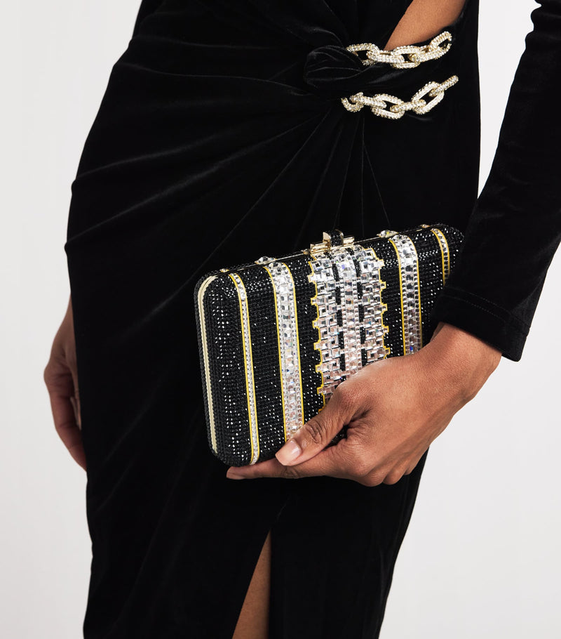 Judith Leiber Crystal Lattice clutch bag, UK version