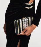 Judith Leiber Crystal Lattice clutch bag, UK version