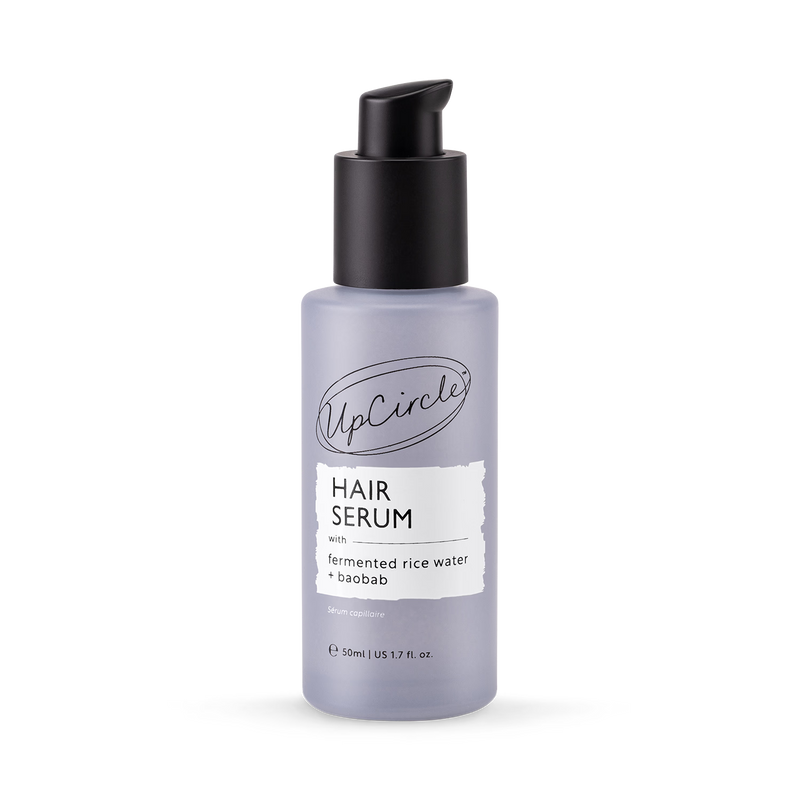 UpCircle hair serum with fermented rice water and baobab 50ml, imported from the UK