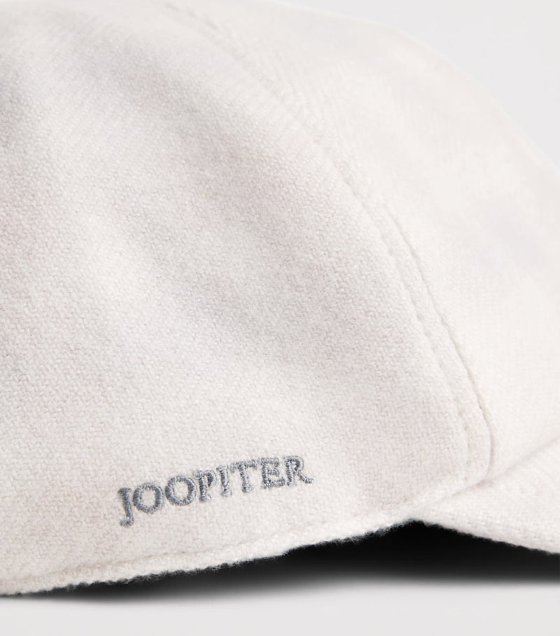 God's True Cashmere tartan cap with malachite gemstone (British brand)