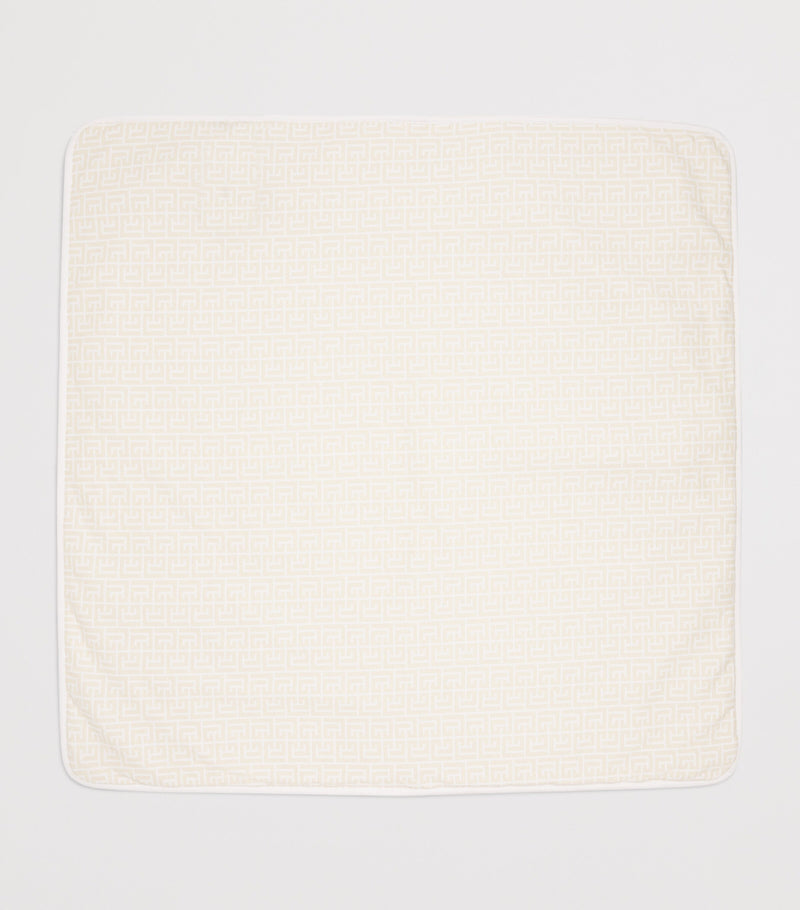 Balmain cotton monogram baby blanket - British product