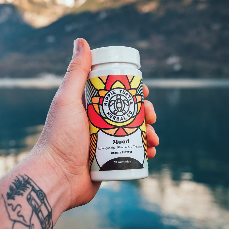 Hippie Turtle Herbal Co Mood Gummies 60 gummies (British brand)