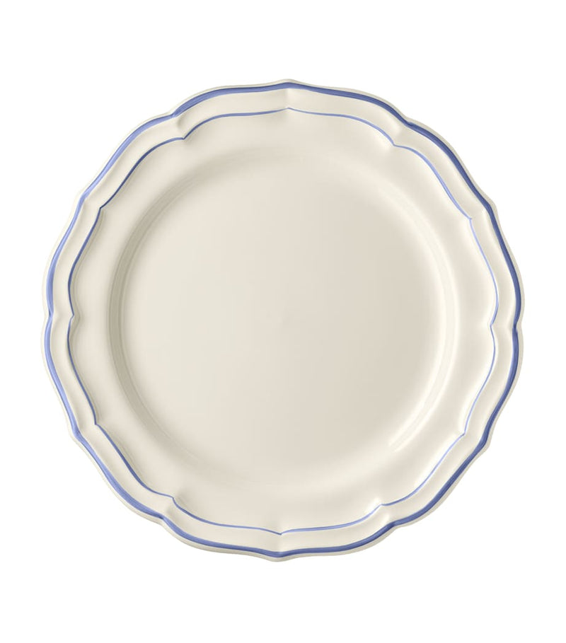 Gien Filet Bleu dinner plates 26cm (British brand)