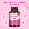 Prowise Healthcare folic acid supplement 400mcg 400 tablets, imported from the UK