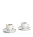 Baccarat Talleyrand coffee cups and saucers 100ml - British product