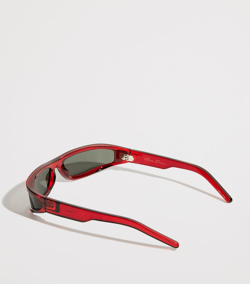 Rick Owens Fog rectangular sunglasses, UK version