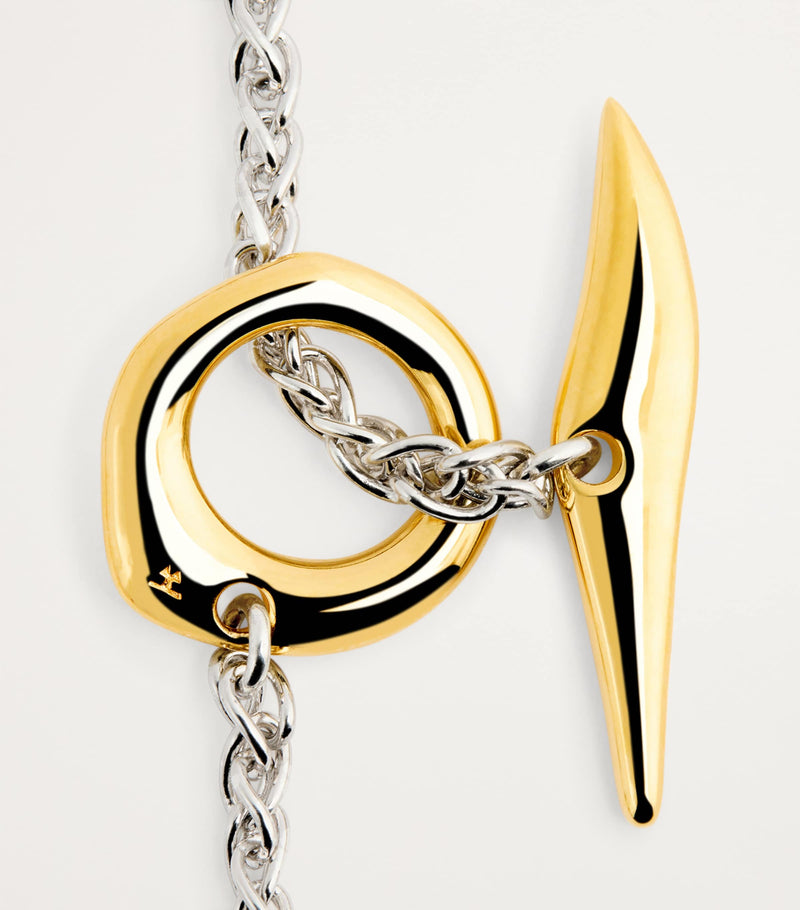 Tom Wood Robin bracelet sterling silver gold pendant UK version