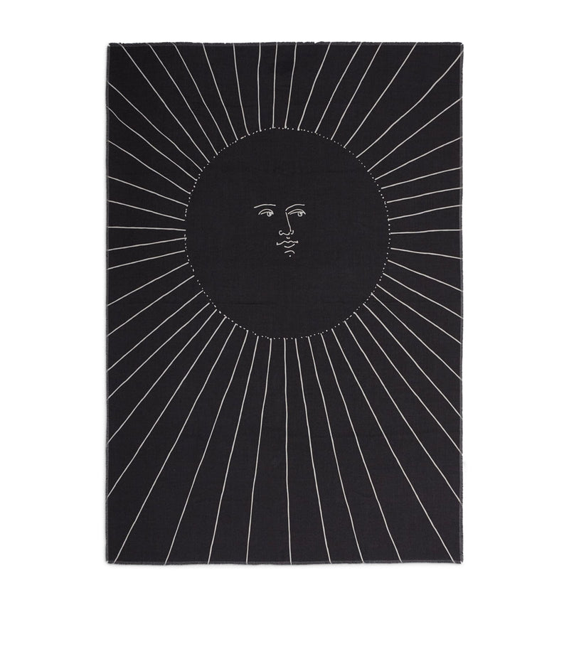 Fornasetti Plaid Solitudine Throw 140cm x 200cm - British product
