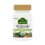 Holland & Barrett Nature's Plus Source of Life Garden Vitamins D3 & K2 Dietary Supplement Capsules 60 Capsules- Buy online at McGrocer
