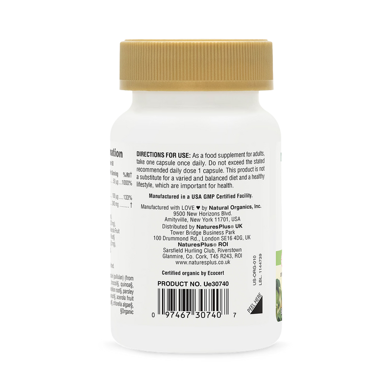 NaturesPlus vitamin D3 K2 supplement 60 capsules, UK version
