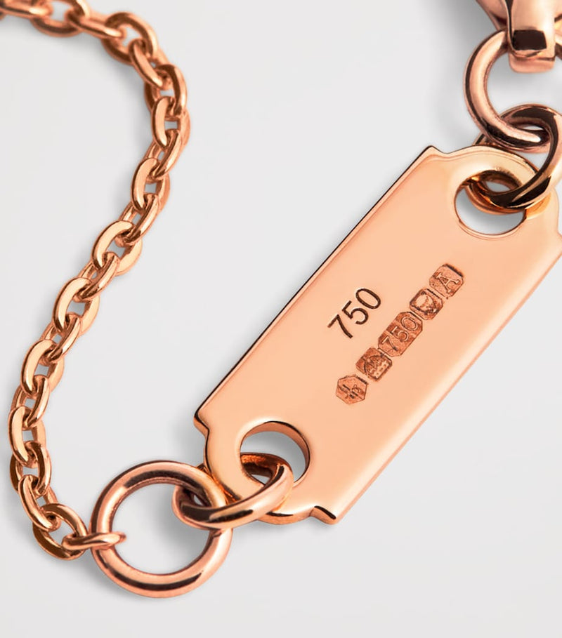 Harrods rose gold graduating diamond pendant necklace 0.50ct, UK version