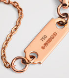 Harrods rose gold graduating diamond pendant necklace 0.50ct, UK version