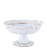 Harrods Bernardaud Large Noël Footed Coupe Porcelain Champagne Saucer- Buy online at McGrocer