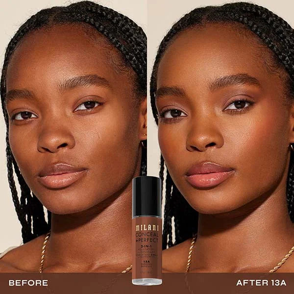 Milani 2in1 Foundation 13A Espresso 30ml, imported from the UK