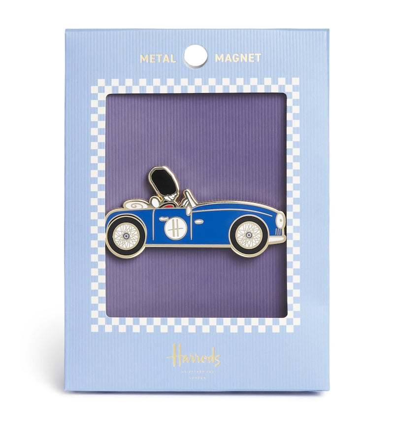Harrods Racing Car Magnet H15cm x W11cm UK version