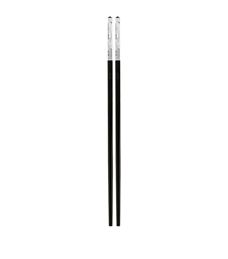 Christofle silver-plated Chinese chopsticks Jardin d'Eden - British product