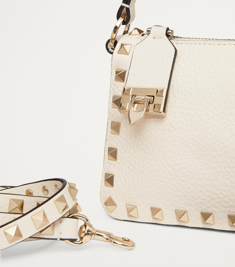 Valentino Garavani small leather Rockstud shoulder bag (British brand)